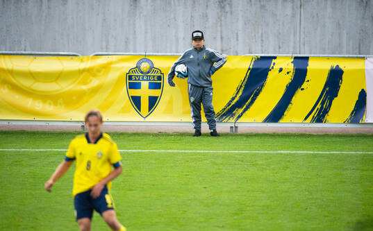 Bollkalle i U20 landskampen mellan Sverige och Danmark i Hässleholm 10 september 2024.