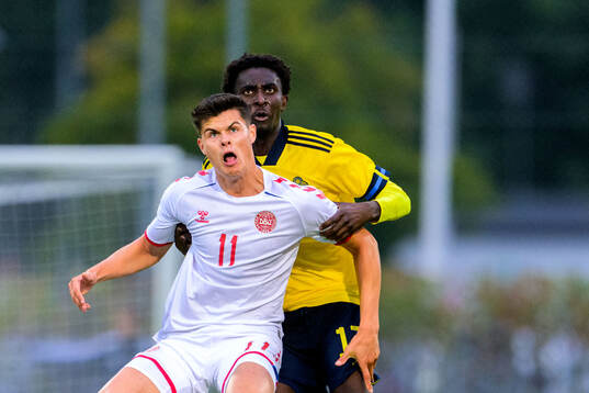 Luca Kjerrumgaard of Denmark and Peter Amoran of Sweden