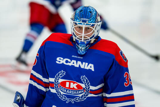 Oskarshamns målvakt Emil Kruse