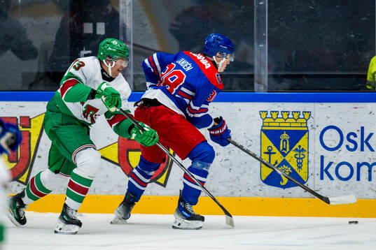 Rögles Oliver Eklind och Oskarshamns Axel Landén