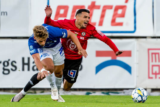 Trelleborgs Tobias Karlsson och Örebros Ahmed Yasin