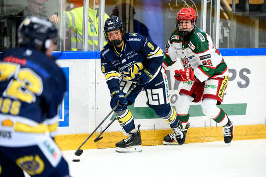 HV71s Jenna Raunio och Modos Brooke Mcquigge
