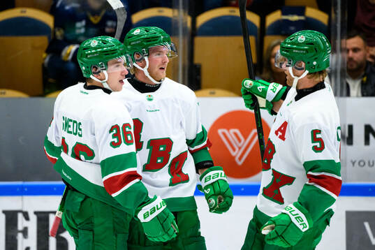 Rögles Axel Smeds, Calle Själin och Ludvig Claesson jublar