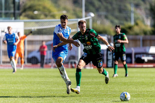 IK Oddevolds Assad Al Hamlawi och Varbergs Niklas Dahlström