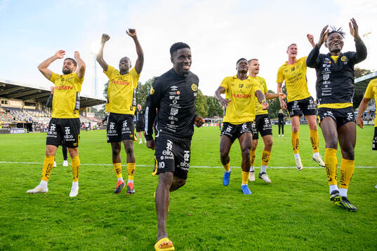 Elfsborgs Arber Zeneli, Timothy Noor Ouma, Michael Baidoo,