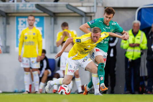 Falkenbergs Lucas Sibelius och Jönköpings Södras Daniel Strandsäter