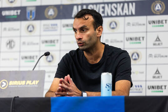 Brommapojkarnas tränare Andreas Engelmark