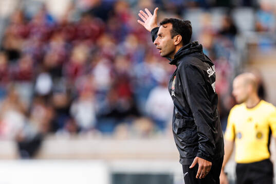 Brommapojkarnas tränare Andreas Engelmark