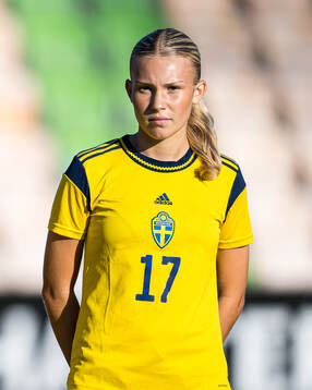 Isabella Zinn of Sweden ahead of the