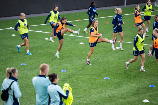 Frida Maanum, Rosa Kafaji and Stina Blackstenius