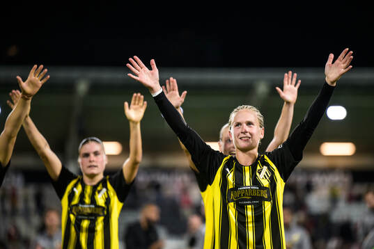 Filippa Curmark of Häcken celebrating