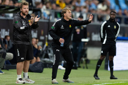 GAIS assisterande tränare Alexander Severin och tränare