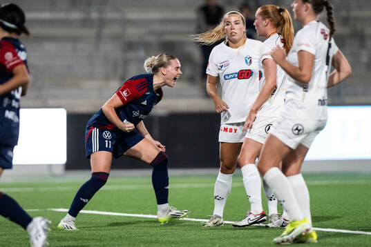 FC Rosengårds Emma Jansson jublar