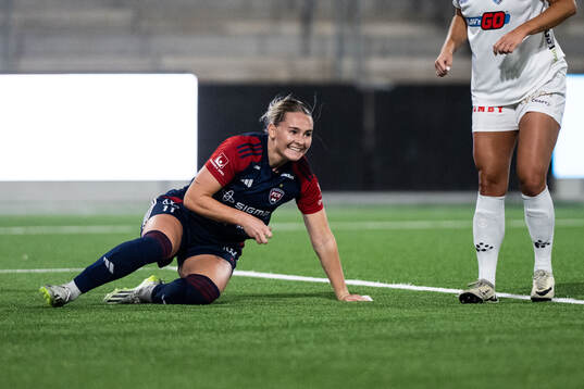 FC Rosengårds Emma Jansson jublar