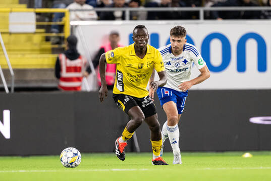 Elfsborgs Timothy Noor Ouma och IFK Norrköpings Tim Prica