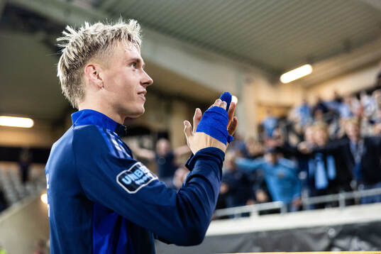 Djurgårdens Santeri Haarala jublar