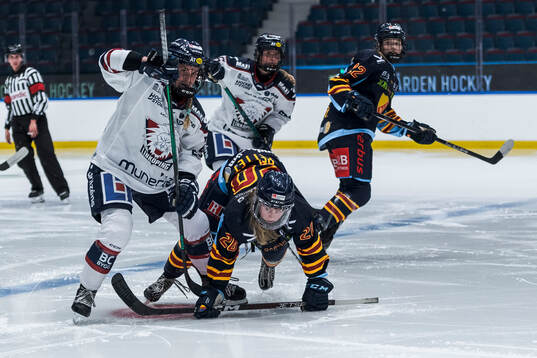 Linköpings Moa Wernblom och Djurgårdens Brette Pettet