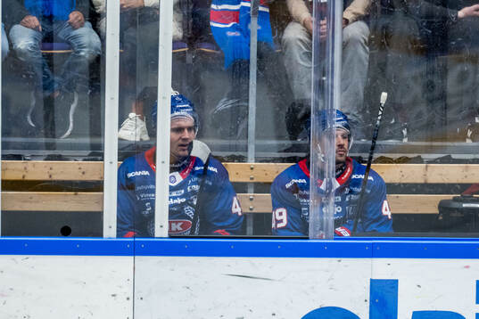 Oskarshamns Max Krogdahl och Michael Joyaux i