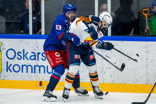 Oskarshamns Rasmus Bengtsson och Djurgårdens Albin Grewe
