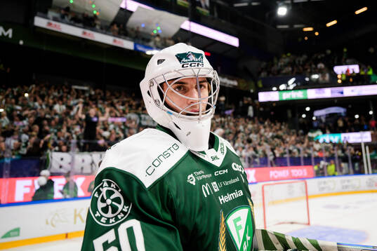 Färjestads målvakt Damian Clara