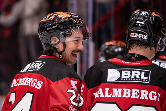 Örebros Hannes Björninen jublar