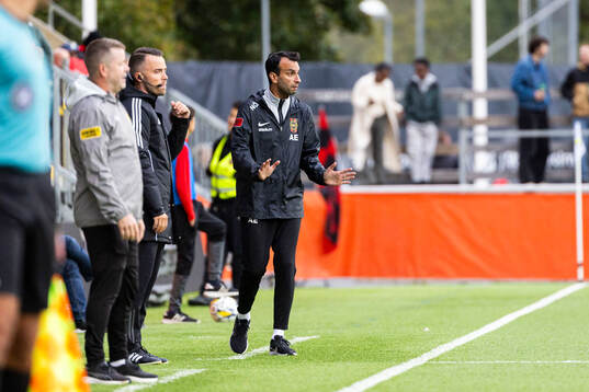 Brommapojkarnas tränare Andreas Engelmark