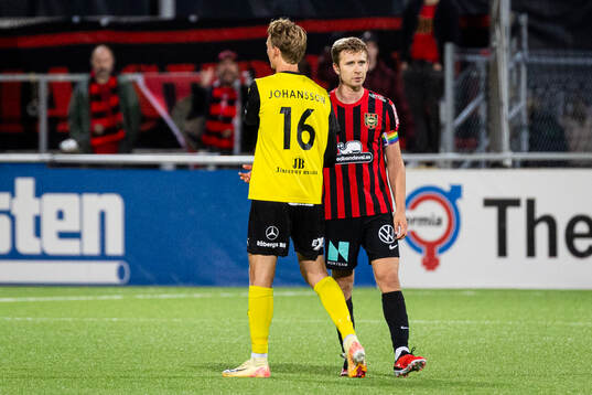 Mjällbys Alexander Johansson och Brommapojkarnas Ludvig