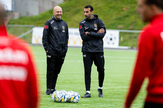 Brommapojkarnas tränare Andreas Engelmark