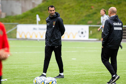 Brommapojkarnas tränare Andreas Engelmark