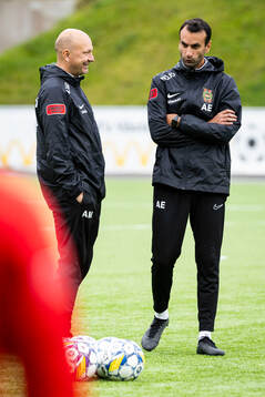 Brommapojkarnas tränare Andreas Engelmark