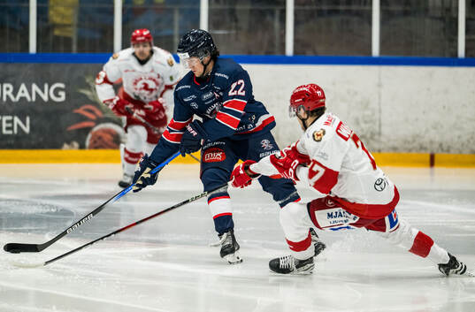 Halmstads Victor Gagic och Troja/Ljungbys Max Wahlgren