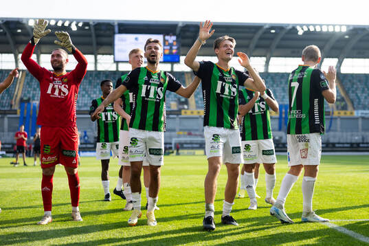 GAIS målvakt Mergim Krasniqi, Edvin Becirovic, Axel