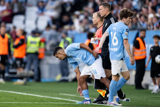 Malmö FFs Zakaria Loukili och Oliver Berg