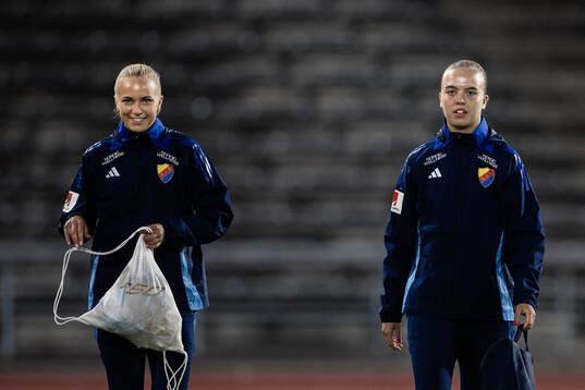 Djurgårdens Sara Lilja Vidlund och Elin Westlund