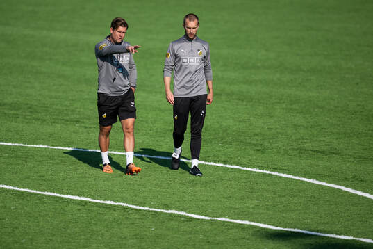 Assisterande tränare Jesper Ljung och assisterande