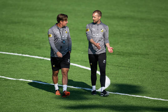 Assisterande tränare Jesper Ljung och assisterande