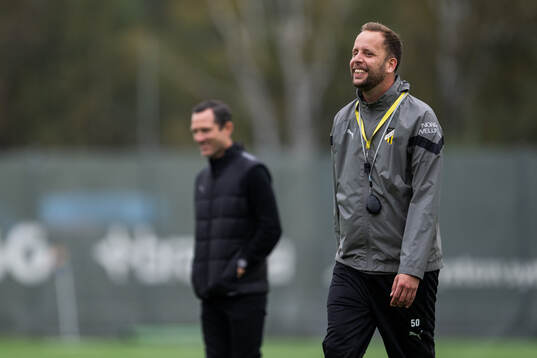 Sportchef Martin Eriksson och tränare Joop Oosterveld