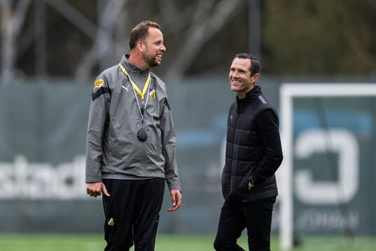 Tränare Joop Oosterveld och sportchef Martin Eriksson