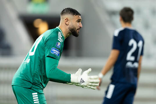 Utsiktens målvakt Elias Hadaya