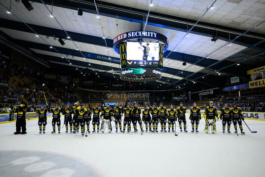 Västerås spelare jublar
