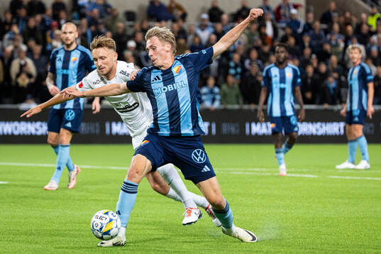 Brommapojkarnas Alexander Abrahamsson och Djurgårdens