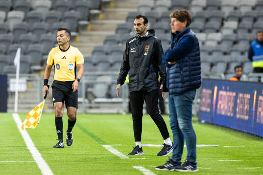 Brommapojkarnas tränare Andreas Engelmark