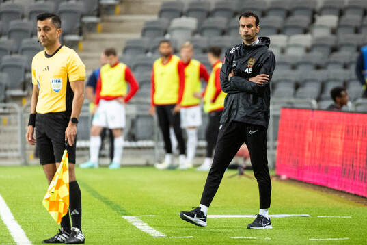 Brommapojkarnas tränare Andreas Engelmark