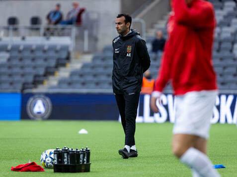 Brommapojkarnas tränare Andreas Engelmark