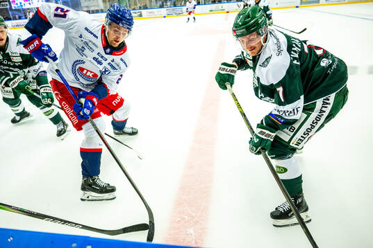 Oskarshamns Hampus Karlsson och Tingsryds Kevin Ekman