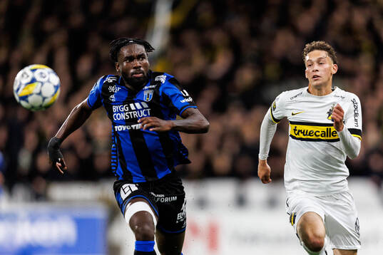 AIKs Victor Goncalves Andersson och Sirius Patrick Nwadike