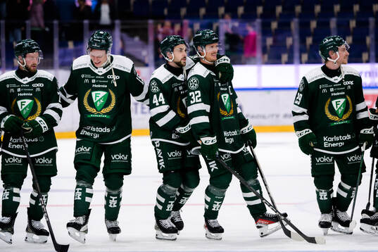 Färjestads Axel Bergkvist, Jack Berglund, Jonathan