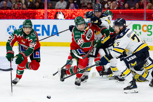 Frölundas Linus Nässen och Carl Klingberg