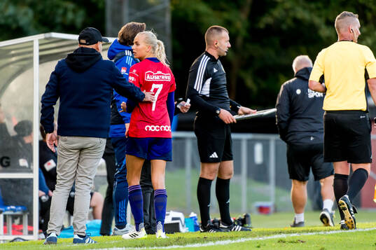 Djurgårdens Sara Lilja Vidlund byts in