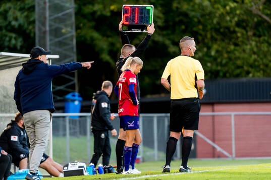 Djurgårdens Sara Lilja Vidlund byts in